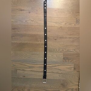 Hammitt Black Belt with Silver Accents